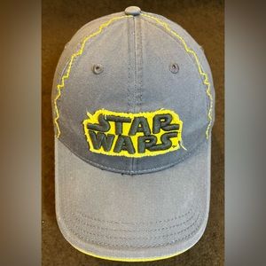 STAR WARS Ball Cap Gray Gold Adjustable Hat One Size Fits All Gray